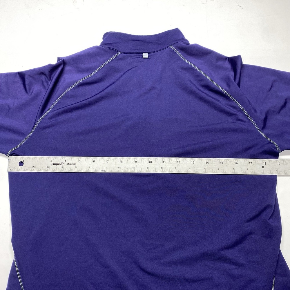 Nike Running Womens Sz L Purple Neon Dri-Fit 1/4 Zip Pullover Top‎ - Picture 10 of 11